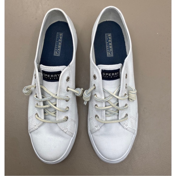Sperry Women's Seacoast Core White Fisherman Classic Canvas Sneakers Size 10 - Picture 5 of 11